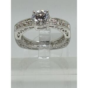 2 CT Unique Vintage Gold Plated Round Brilliant Sim Diamond CZ Engagement Ring 8